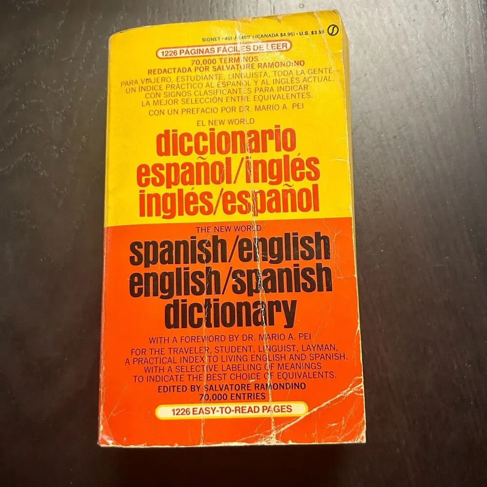 New World Spanish English/English Spanish by Salvatore Romondino 1969